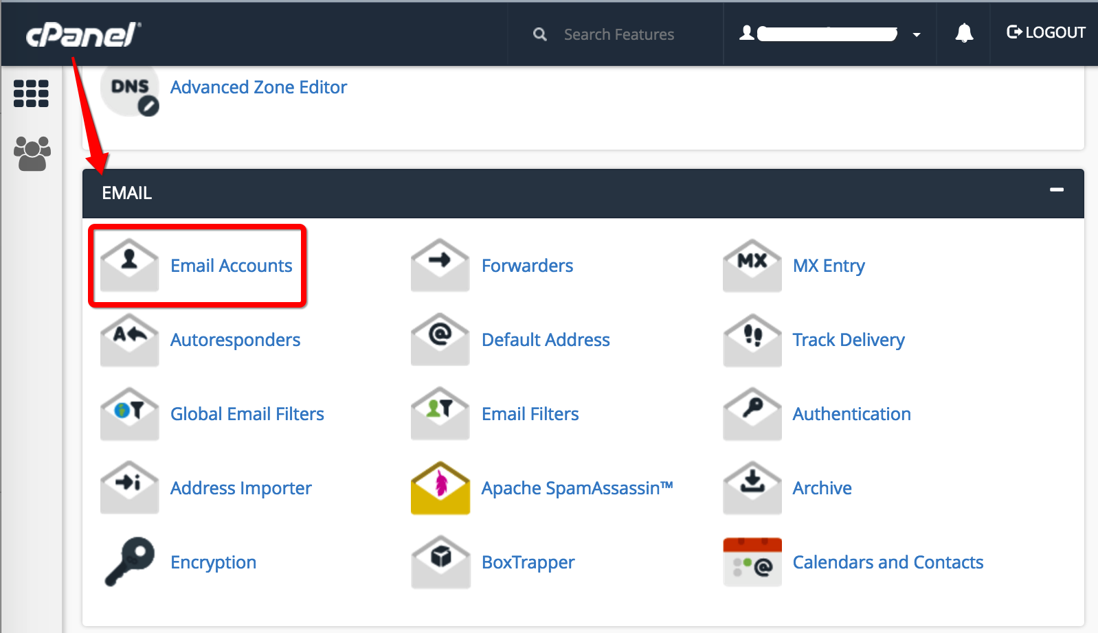 cpanel-dashboard-email